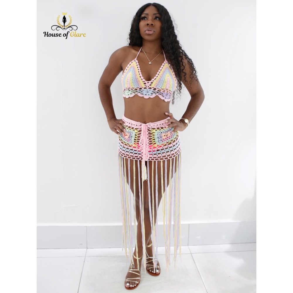 Crochet Skirt Set